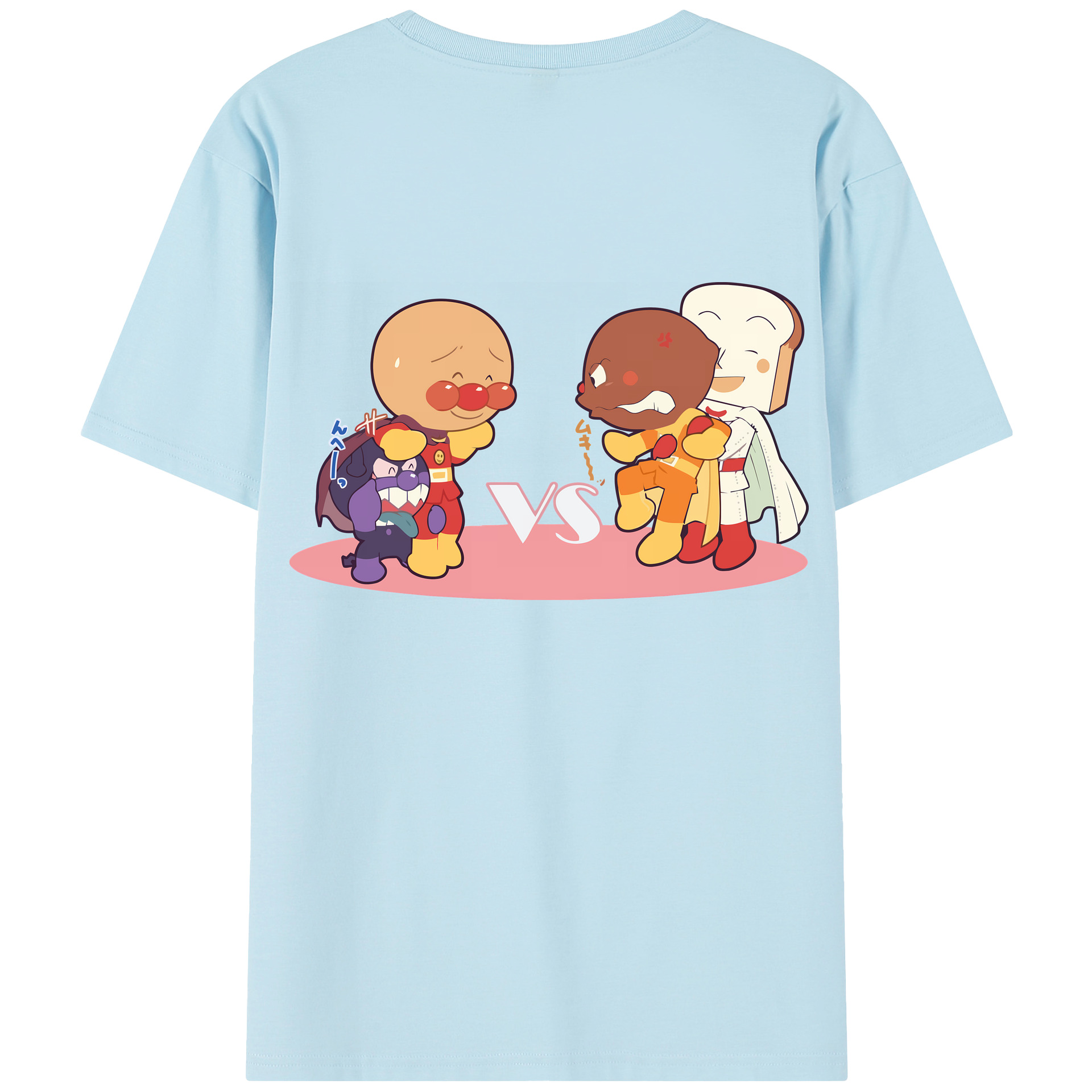 （画像用） アンパンマン Anpanman 綿100％半袖Tシャツ（背面プリント）